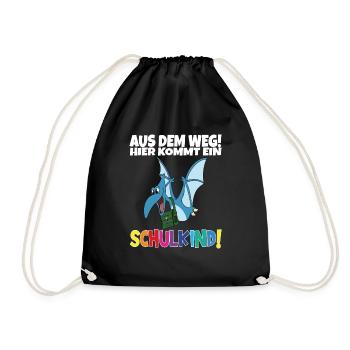Écolier 2024 entrant à l'école - Sac de sport léger - noir - Devant