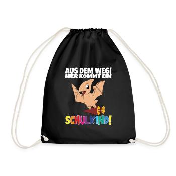 Écolier 2024 entrant à l'école - Sac de sport léger - noir - Devant