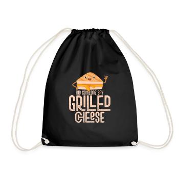 Did Someone Say Grilled Cheese Food Sandwich - Turnbeutel - Schwarz - Vorne
