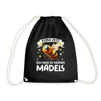 Pas le temps que j’ai pour être avec mes filles - Sac de sport léger - noir - Devant