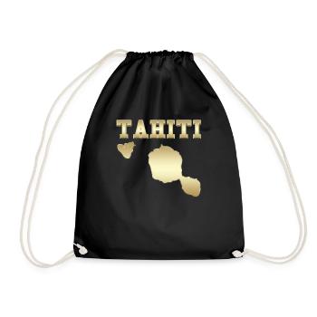 Tahiti Gold Precious Island Männer Frauen Und Kinder - Turnbeutel - Schwarz - Vorne
