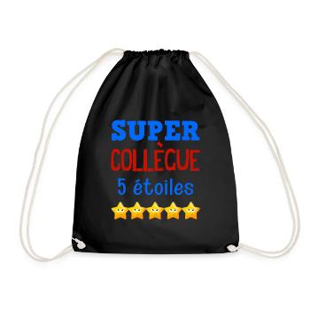 Great 5 Star Work Colleague - Drawstring Bag - black - Front