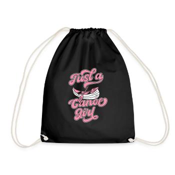 canoë canoéiste juste une fille de canoë - Sac de sport léger - noir - Devant