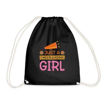 Cheerleader Cheerleading - Drawstring Bag - black - Front