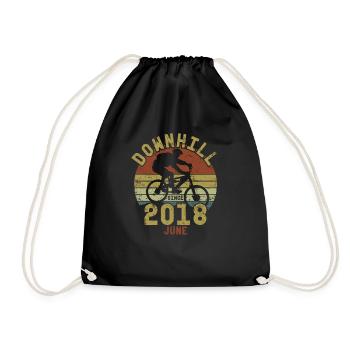 Birthday Downhill Bike Bike June 2018 - Drawstring Bag - black - Front