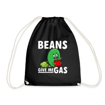 fart farting farting farting - Drawstring Bag - black - Front