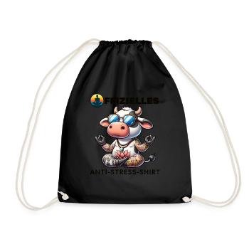 Méditation & Yoga Officiel Anti Stress - Sac de sport léger - noir - Devant