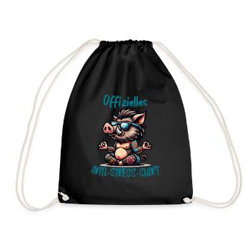 Méditation & Yoga Officiel Anti Stress - Sac de sport léger - noir - Devant