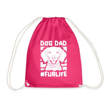 Brittany Spaniel Chien Papa Pour La Vie - Sac de sport léger - fuchsia - Devant