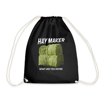 HAY MAKER - Turnbeutel - Schwarz - Vorne