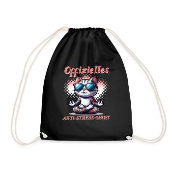 Méditation & Yoga Officiel Anti Stress - Sac de sport léger - noir - Devant