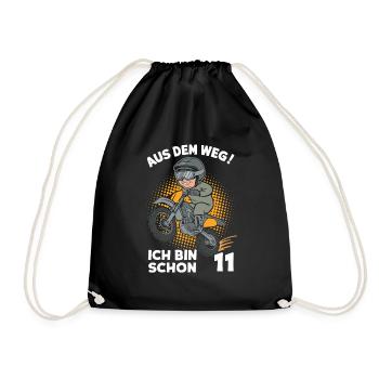 Dégagez! J’ai déjà 11 ans fête d’anniversaire d’enfants - Sac de sport léger - noir - Devant