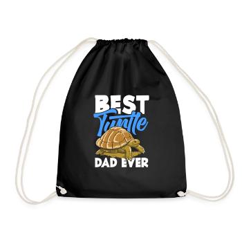 Tortue Tortue Mer Cadeau - Sac de sport léger - noir - Devant