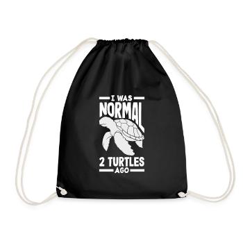 Tortue Tortue Mer Cadeau - Sac de sport léger - noir - Devant