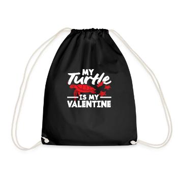 Tortue Tortue Mer Cadeau - Sac de sport léger - noir - Devant