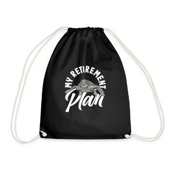 Tortue Tortue Mer Cadeau - Sac de sport léger - noir - Devant