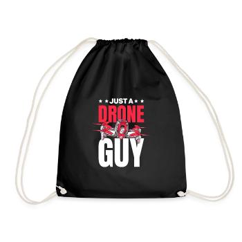 Drone Quadcopter Just A Drone Guy - Drawstring Bag - black - Front