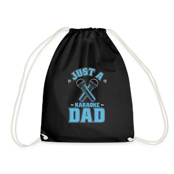 Karaoke Just A Karaoke Dad - Drawstring Bag - black - Front