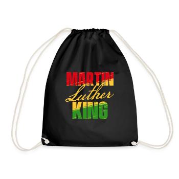 Martin Luther King Journée MLK Mois de l’histoire des Noirs - Sac de sport léger - noir - Devant