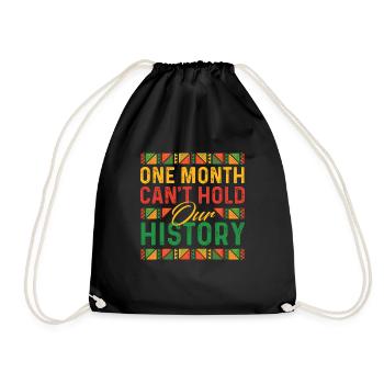 Un mois ne peut pas tenir notre histoire MLK Day - Sac de sport léger - noir - Devant