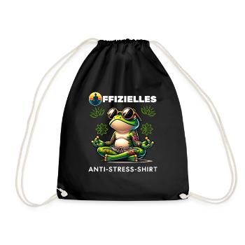 Méditation & Yoga Officiel Anti Stress - Sac de sport léger - noir - Devant