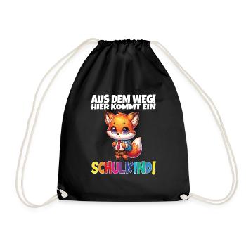 Écolier 2024 entrant à l'école - Sac de sport léger - noir - Devant