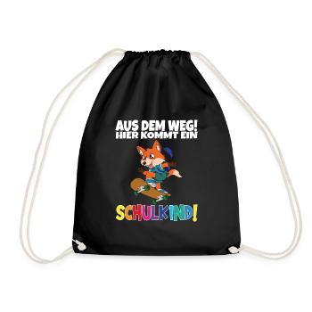 Écolier 2024 entrant à l'école - Sac de sport léger - noir - Devant