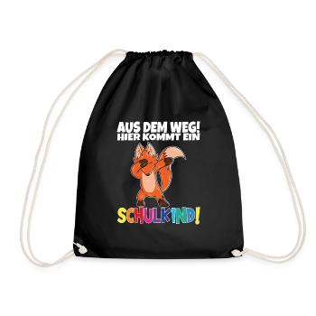 Écolier 2024 entrant à l'école - Sac de sport léger - noir - Devant