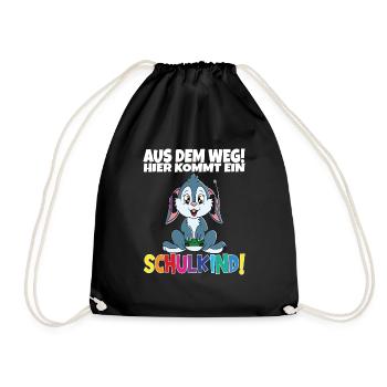 Écolier 2024 entrant à l'école - Sac de sport léger - noir - Devant