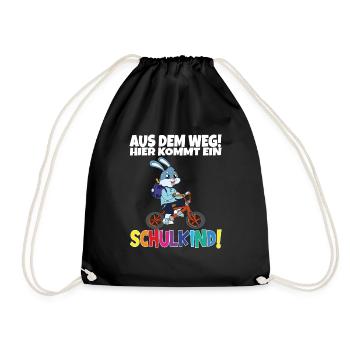 Écolier 2024 entrant à l'école - Sac de sport léger - noir - Devant