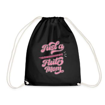 Flötist Flöte Just A Flute Mom - Sac de sport léger - noir - Devant