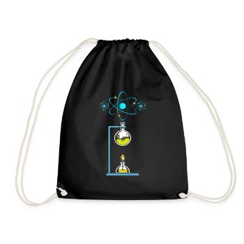 Laboratoire de physique Professeur de sciences Physicien Nerd - Sac de sport léger - noir - Devant