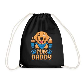 Golden Retriever Père Chien Papa Pour Papa - Sac de sport léger - noir - Devant