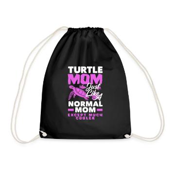Tortue Tortue Mer Cadeau - Sac de sport léger - noir - Devant
