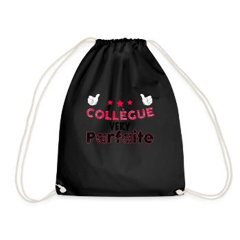 Co-worker very perfect woman - Drawstring Bag - black - Front