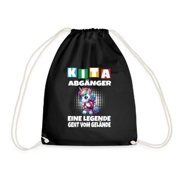 KITA Leavers School Child School Enrollment - Drawstring Bag - black - Front