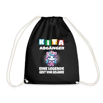 KITA Leavers School Child School Enrollment - Drawstring Bag - black - Front