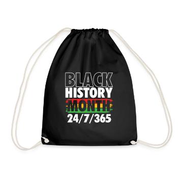 Mois de l’histoire des Noirs 24/7/365 MLK Day - Sac de sport léger - noir - Devant