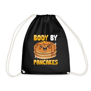 Crêpes Petit-déjeuner Crêpes - Sac de sport léger - noir - Devant