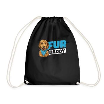 Golden Doodle Hundepapa Fur Daddy - Turnbeutel - Schwarz - Vorne