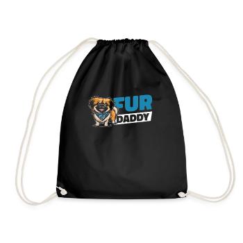Chien pékinois papa pour papa - Sac de sport léger - noir - Devant