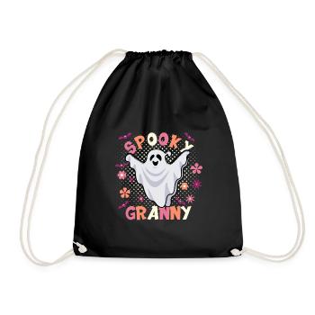 Grossmutter Halloween Spooky Granny - Turnbeutel - Schwarz - Vorne