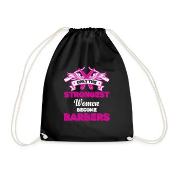 Only the strongest women will - Drawstring Bag - black - Front