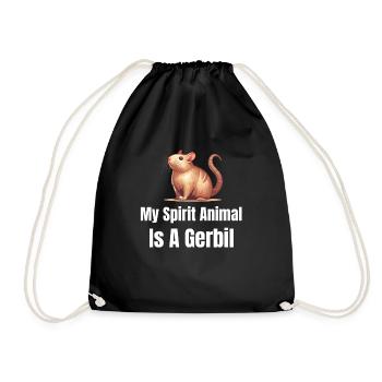 Mon animal de pouvoir est une gerbille, une - Sac de sport léger - noir - Devant