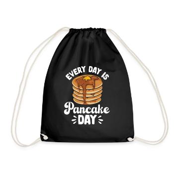 Crêpes Petit-déjeuner Crêpes - Sac de sport léger - noir - Devant