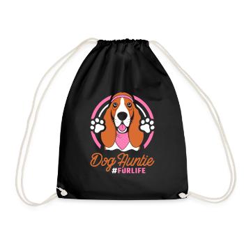 Bassett chien chien tante pour la vie - Sac de sport léger - noir - Devant