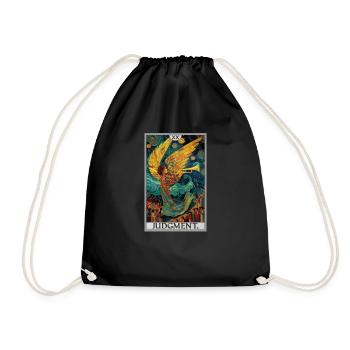 Tarot Cards Tarot Card 20 Judgment Court - Drawstring Bag - black - Front