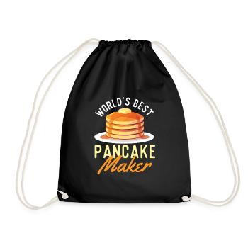 World's Best Pancake Maker - Pancake Lover - Drawstring Bag - black - Front