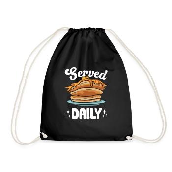 Crêpes Petit-déjeuner Crêpes - Sac de sport léger - noir - Devant