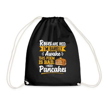 Crêpes Petit-déjeuner Crêpes - Sac de sport léger - noir - Devant